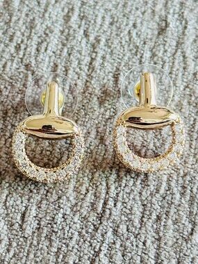 Pavé Horsebit Earrings